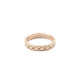 Chanel 18K Beige Gold Mini Coco Crush Ring Size 4.5