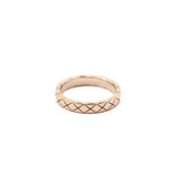 Chanel 18K Beige Gold Mini Coco Crush Ring Size 4.5