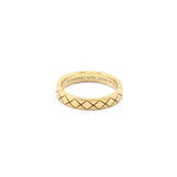 Chanel 18K Yellow Gold Mini Coco Crush Ring Size 4