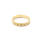 Chanel 18K Yellow Gold Mini Coco Crush Ring Size 4