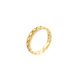 Chanel 18K Yellow Gold Mini Coco Crush Ring Size 4