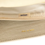 Chanel Beige Lambskin Vintage CC Clutch
