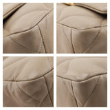 Chanel Beige Lambskin Quilted Medium Chanel 19