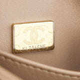 Chanel Beige Lambskin Small Trendy CC Top Handle Flap Bag
