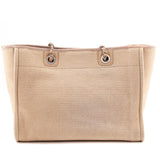 Chanel Beige Mixed Fibers Small Deauville Tote