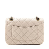 Chanel Beige Sheepskin Quilted 2.55 Reissue Mini Double Flap Bag
