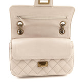 Chanel Beige Sheepskin Quilted 2.55 Reissue Mini Double Flap Bag