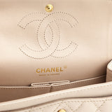 Chanel Beige Sheepskin Quilted 2.55 Reissue Mini Double Flap Bag