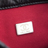 Chanel Black Aged Calfskin Quilted Small Gabrielle Backpack