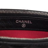 Chanel Black Aged Calfskin Quilted Small Gabrielle Clutch With Chain