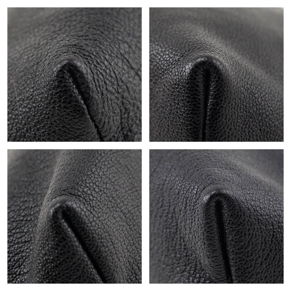 Chanel Black Calfskin Cosmetic Pouch