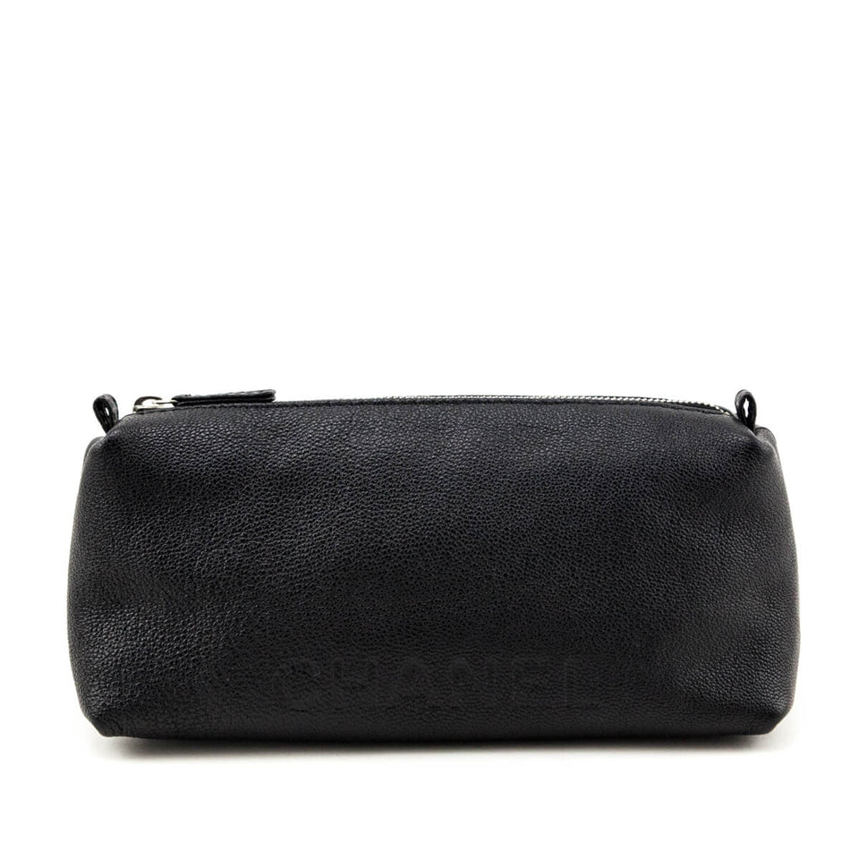 Chanel Black Calfskin Cosmetic Pouch