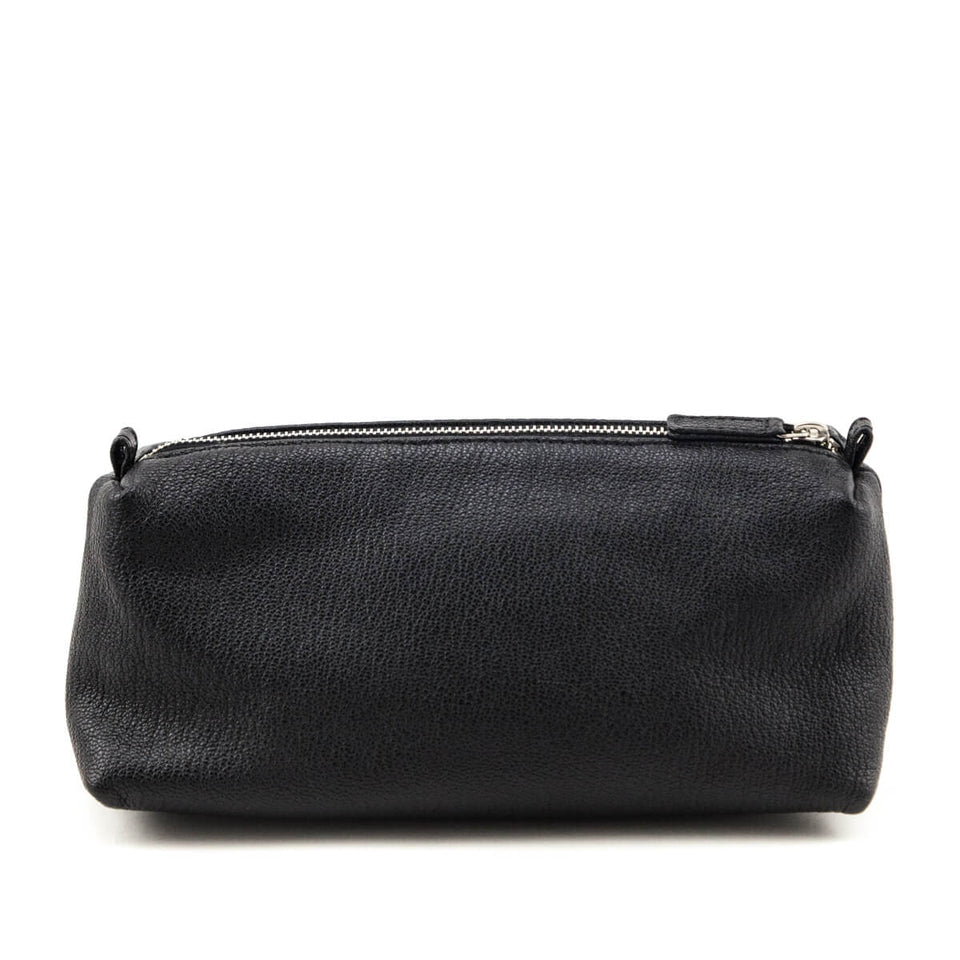 Chanel Black Calfskin Cosmetic Pouch