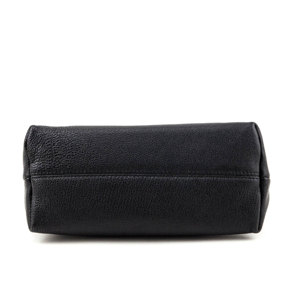 Chanel Black Calfskin Cosmetic Pouch