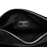 Chanel Black Calfskin Cosmetic Pouch