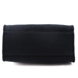 Chanel Black Canvas Mixed Fibers Pearl Large Deauville Tote