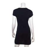 Chanel Black Cashmere Knit Coco Mini Dress Size XS | FR 36