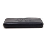 Chanel Black Caviar Large Timeless CC Zip Around Wallet