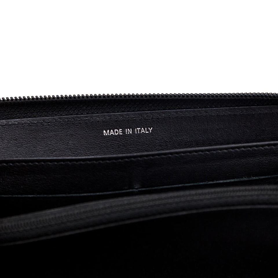 Chanel Black Caviar Large Timeless CC Zip Around Wallet