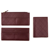Chanel Black Caviar Quilted Travel Wallet Clutch