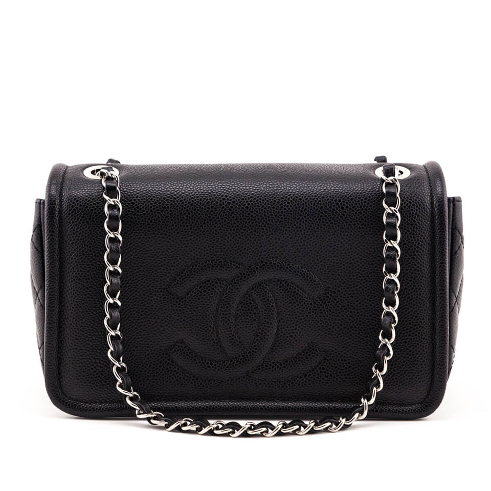 Chanel Black Caviar Timeless CC Flap Bag
