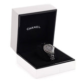 Chanel Black Ceramic & Diamonds J12 29mm Watch