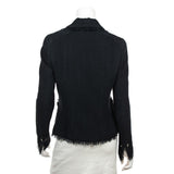 Chanel Black Frayed Vintage Jacket Size S | FR 38