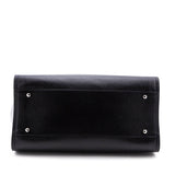 Chanel Black Grained Calfskin Large Deauville Tote SHW