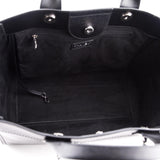 Chanel Black Grained Calfskin Large Deauville Tote SHW