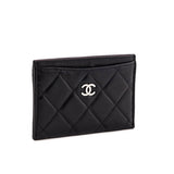 Chanel Black Lambskin Card Holder