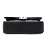 Chanel Black Lambskin Quilted Medium Double Flap