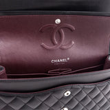 Chanel Black Lambskin Quilted Medium Double Flap
