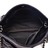 Chanel Black Lambskin Small Sharpei Shoulder Bag