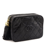 Chanel Black Lizard CC Camera Bag