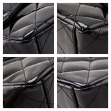 Chanel Black Patent Quilted Jumbo Single Flap