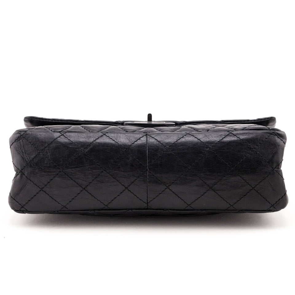 Chanel Black Quilted Aged Calfskin 2.55 Reissue 226 Flap Bag