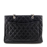 Chanel Black Quilted Caviar Grand Shopping Tote