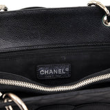 Chanel Black Quilted Caviar Grand Shopping Tote