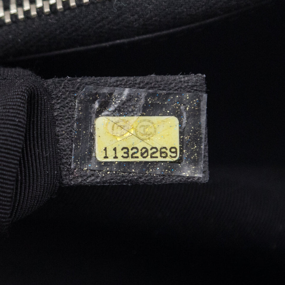 Chanel Black Quilted Caviar Grand Shopping Tote