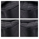 Chanel Black Quilted Caviar Medium Classic Double Flap Bag