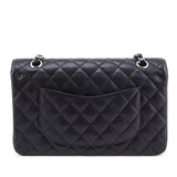 Chanel Black Quilted Caviar Medium Classic Double Flap Bag