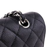 Chanel Black Quilted Caviar Medium Classic Double Flap Bag