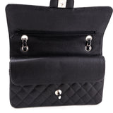 Chanel Black Quilted Caviar Medium Classic Double Flap Bag