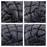 Chanel Black Quilted Lambskin Bubble Large Flap Shoulder Bag