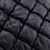 Chanel Black Quilted Lambskin Bubble Large Flap Shoulder Bag