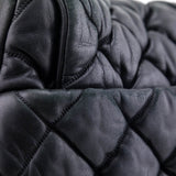 Chanel Black Quilted Lambskin Bubble Large Flap Shoulder Bag