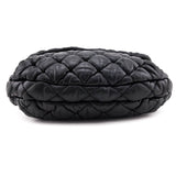 Chanel Black Quilted Lambskin Bubble Large Flap Shoulder Bag