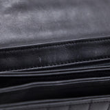Chanel Black Quilted Lambskin Chocolate Bar Camellia No. 5 Pochette