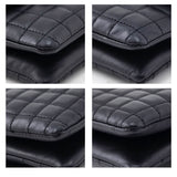 Chanel Black Quilted Lambskin Chocolate Bar Camellia No. 5 Pochette