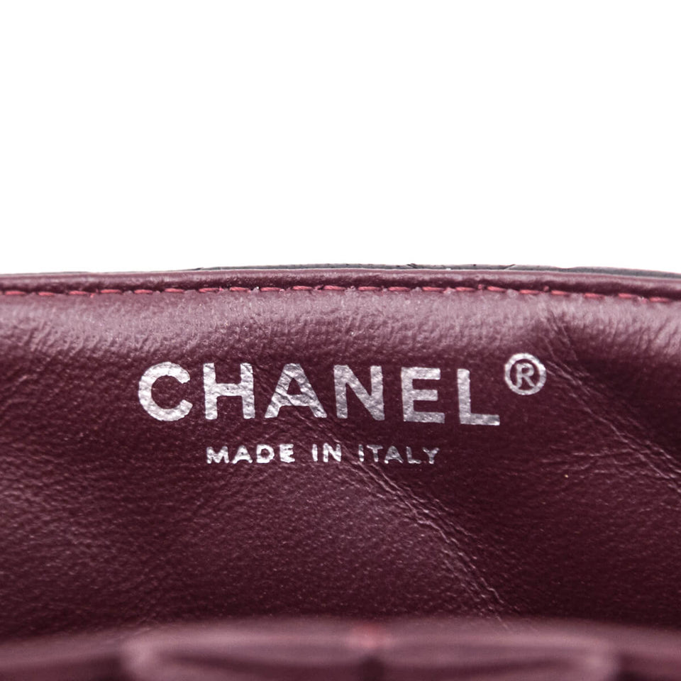Chanel Black Quilted Lambskin E/W Flap Bag